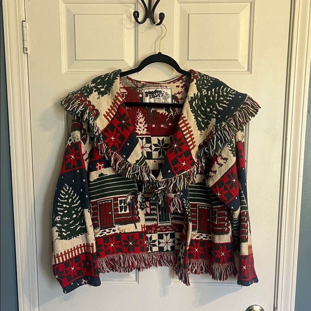 Bronco Billy's vintage tapestry cardigan